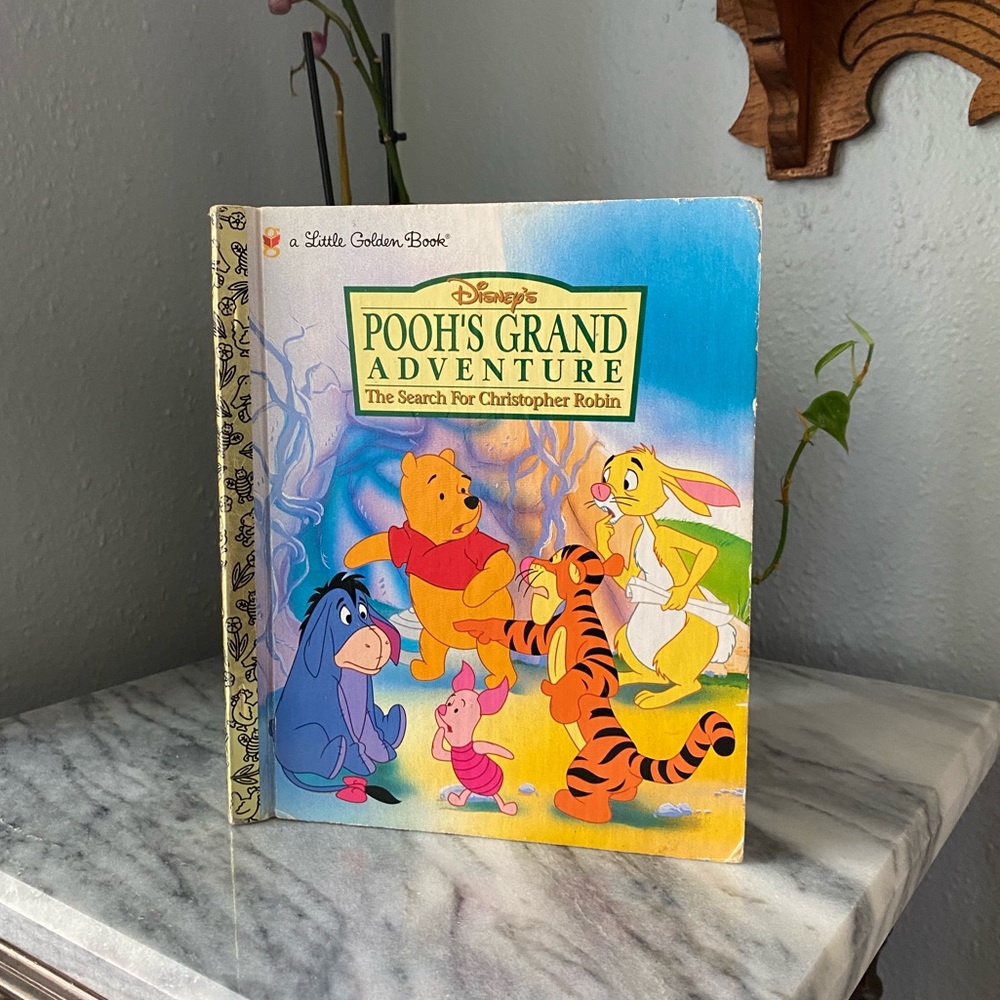 Disney Pooh’s Grand Adventure Golden Book Vintage